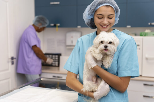 close-up-veterinarian-taking-care-pet